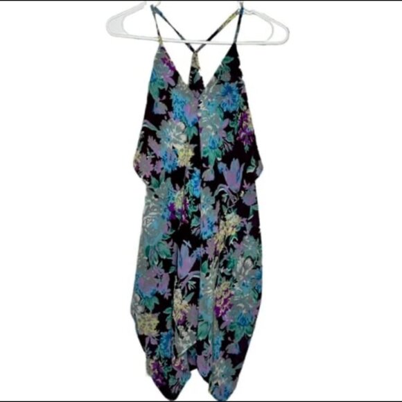 ZURY Women's Purple Blue Floral Flowing Sheer Summer Top Size S/M‎ - Picture 2 of 9